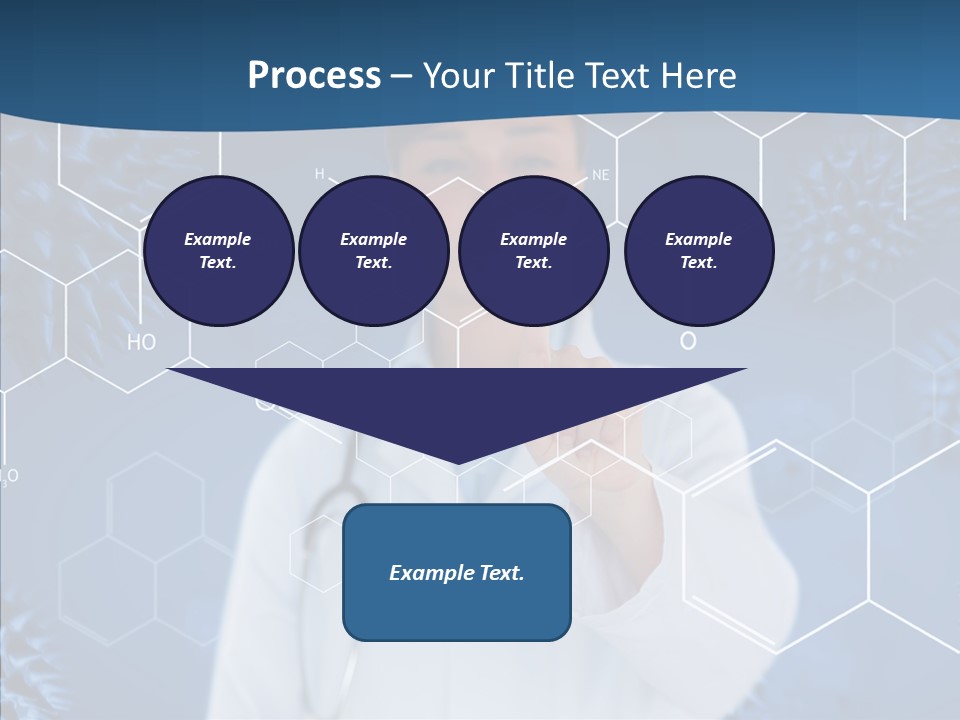 Pressing Blue Background Graphic PowerPoint Template