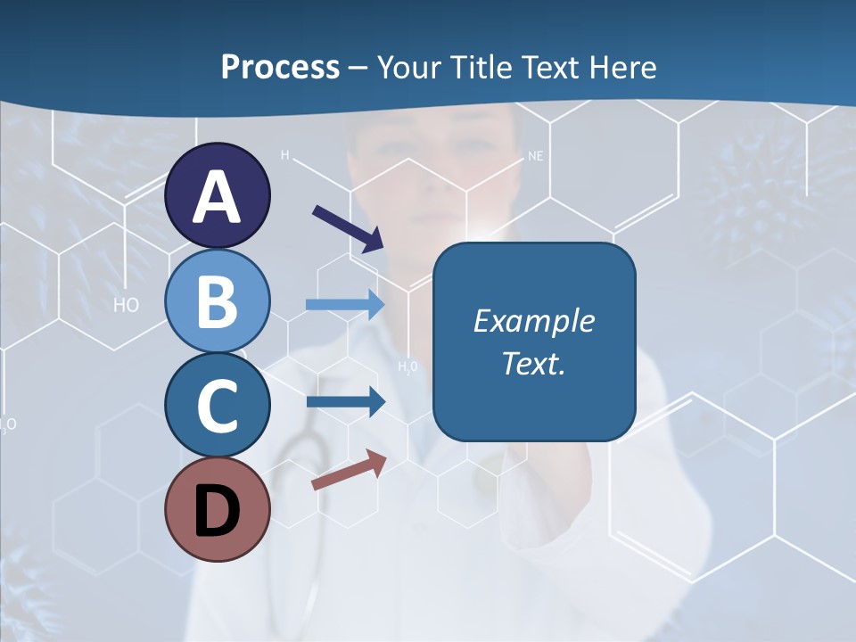 Pressing Blue Background Graphic PowerPoint Template
