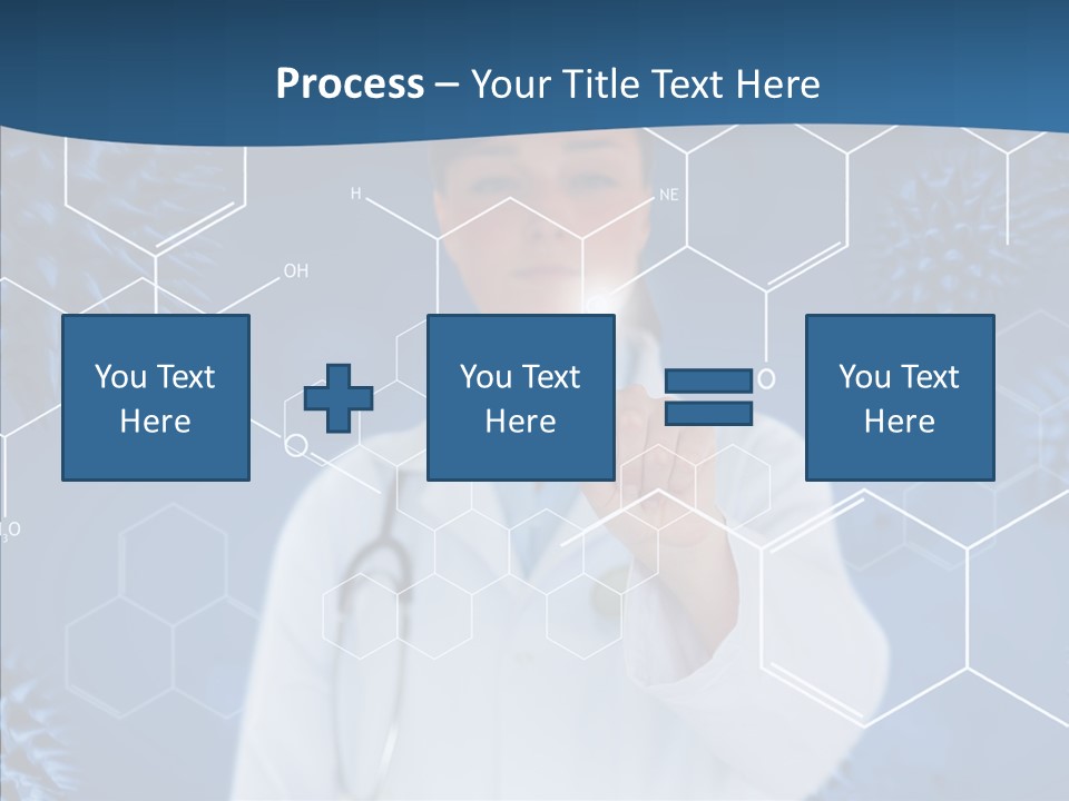 Pressing Blue Background Graphic PowerPoint Template