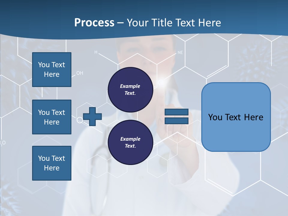 Pressing Blue Background Graphic PowerPoint Template