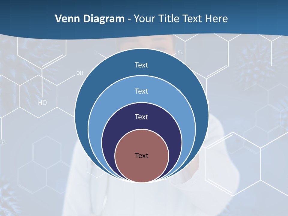 Pressing Blue Background Graphic PowerPoint Template