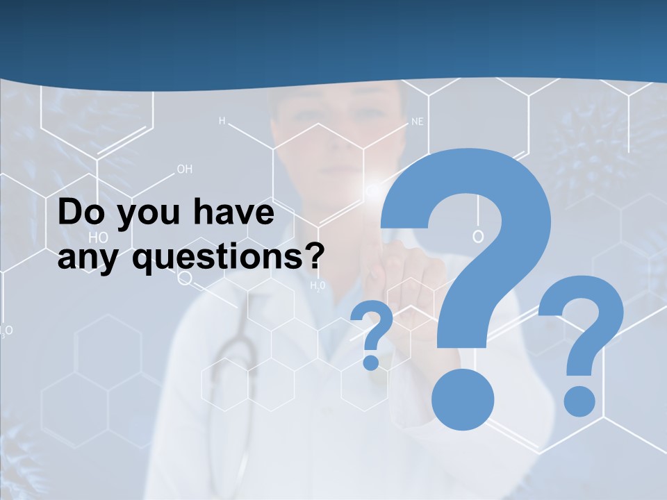 Pressing Blue Background Graphic PowerPoint Template