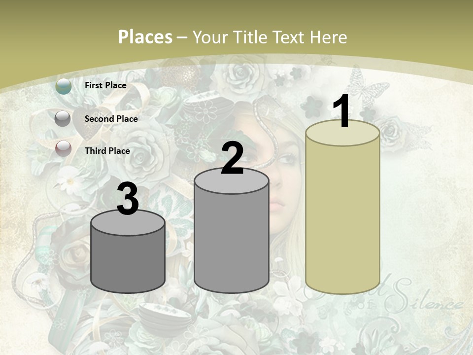 Textured Grungy Lacy PowerPoint Template