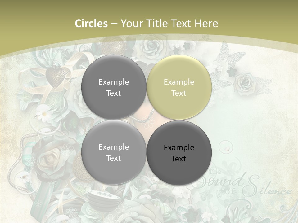 Textured Grungy Lacy PowerPoint Template