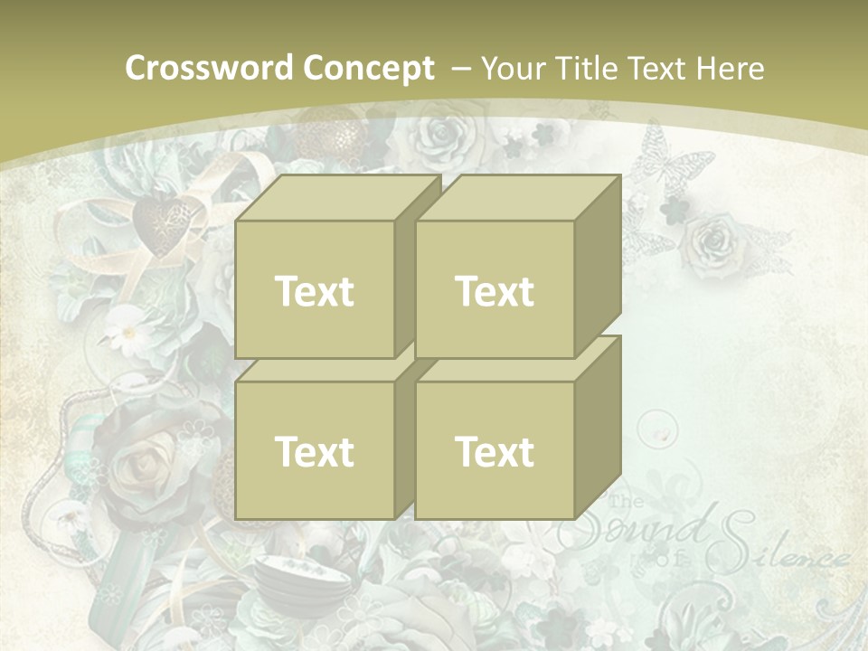 Textured Grungy Lacy PowerPoint Template