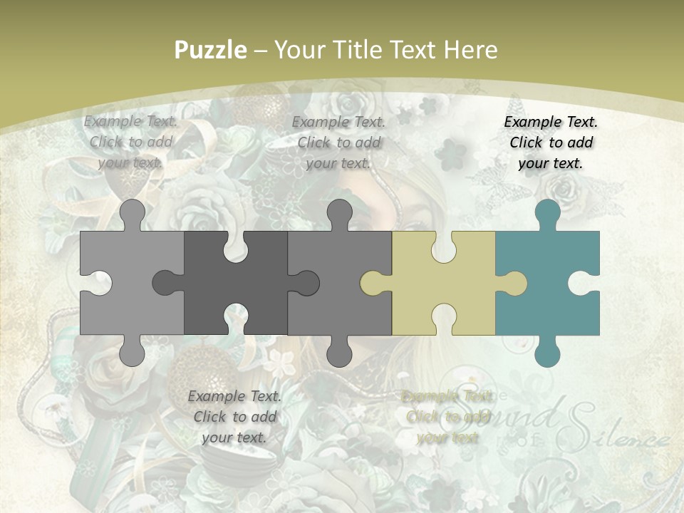 Textured Grungy Lacy PowerPoint Template