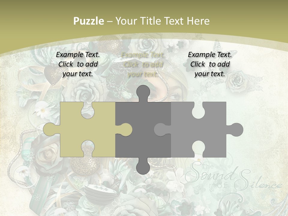 Textured Grungy Lacy PowerPoint Template