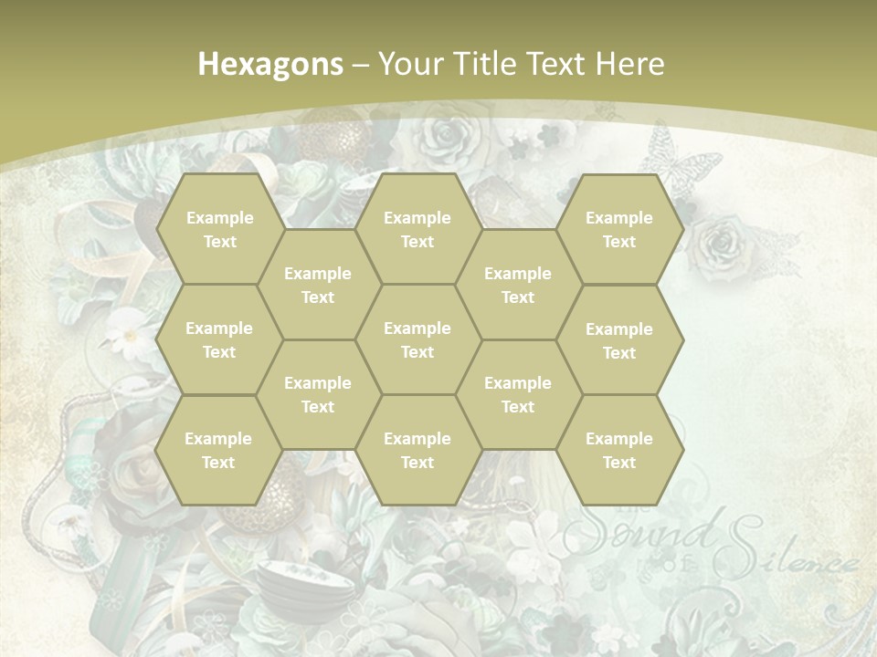 Textured Grungy Lacy PowerPoint Template