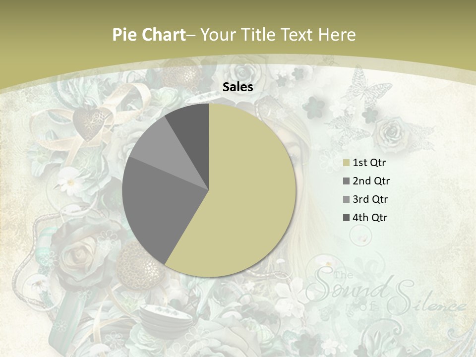 Textured Grungy Lacy PowerPoint Template