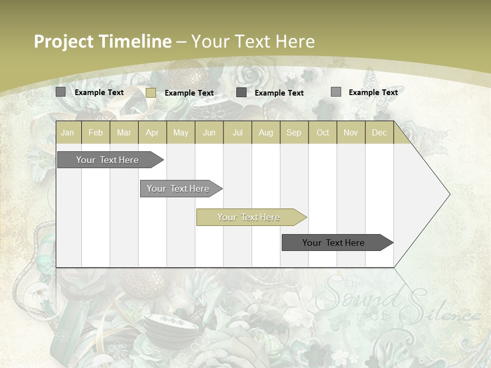 Textured Grungy Lacy PowerPoint Template