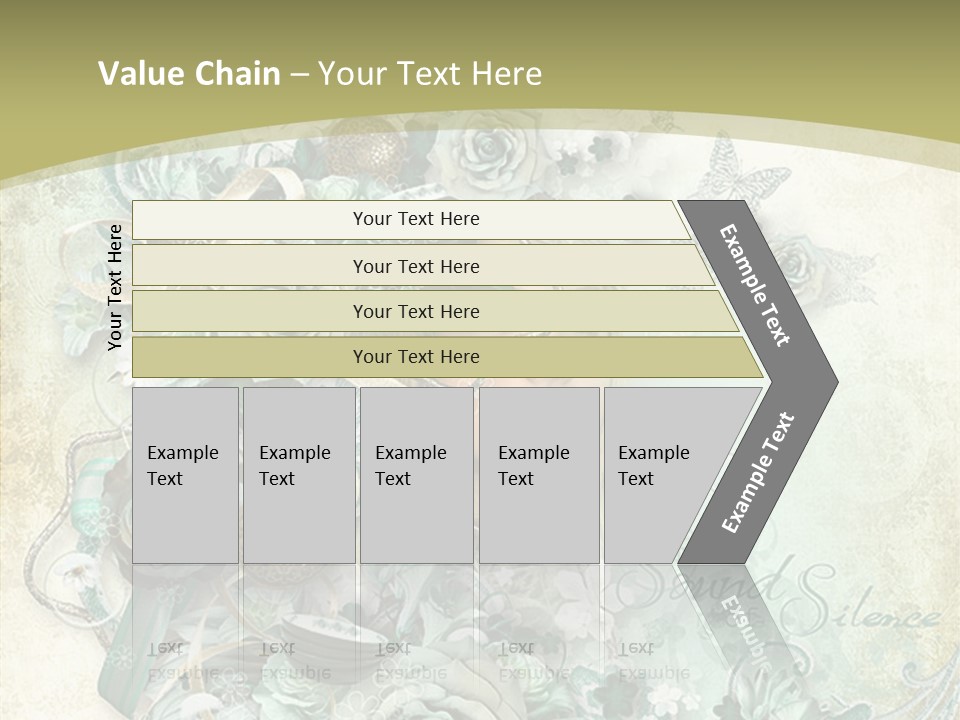 Textured Grungy Lacy PowerPoint Template
