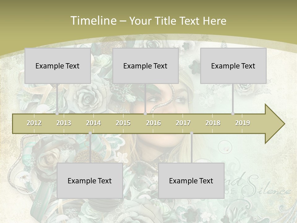 Textured Grungy Lacy PowerPoint Template