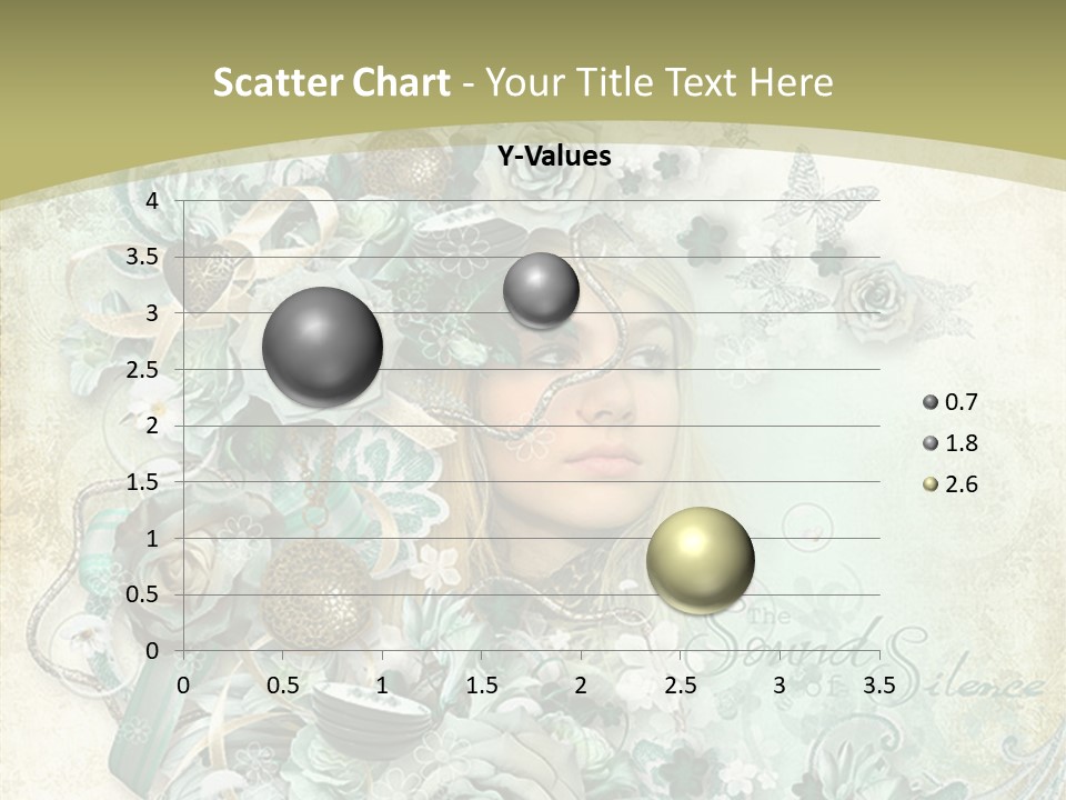 Textured Grungy Lacy PowerPoint Template