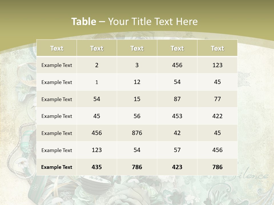 Textured Grungy Lacy PowerPoint Template
