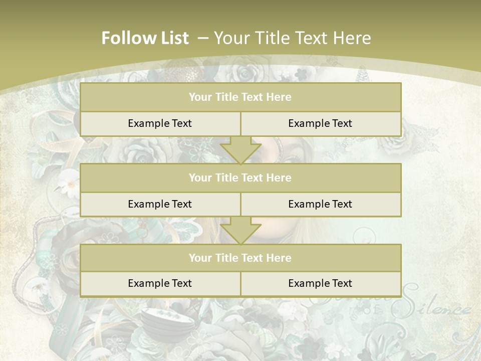 Textured Grungy Lacy PowerPoint Template