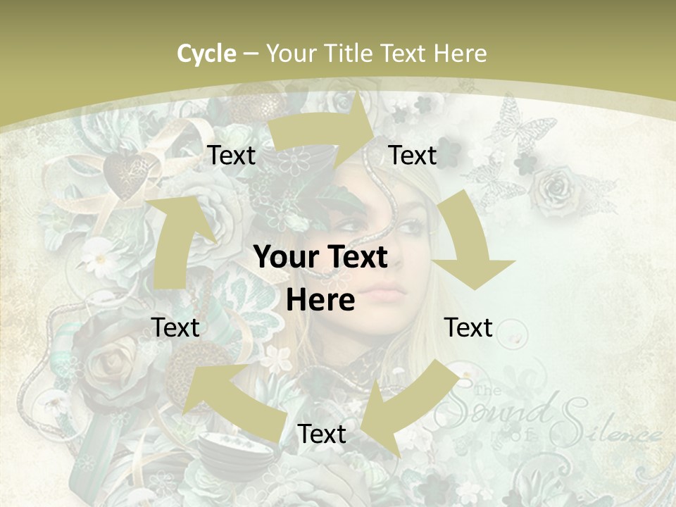 Textured Grungy Lacy PowerPoint Template
