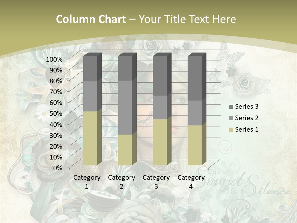 Textured Grungy Lacy PowerPoint Template