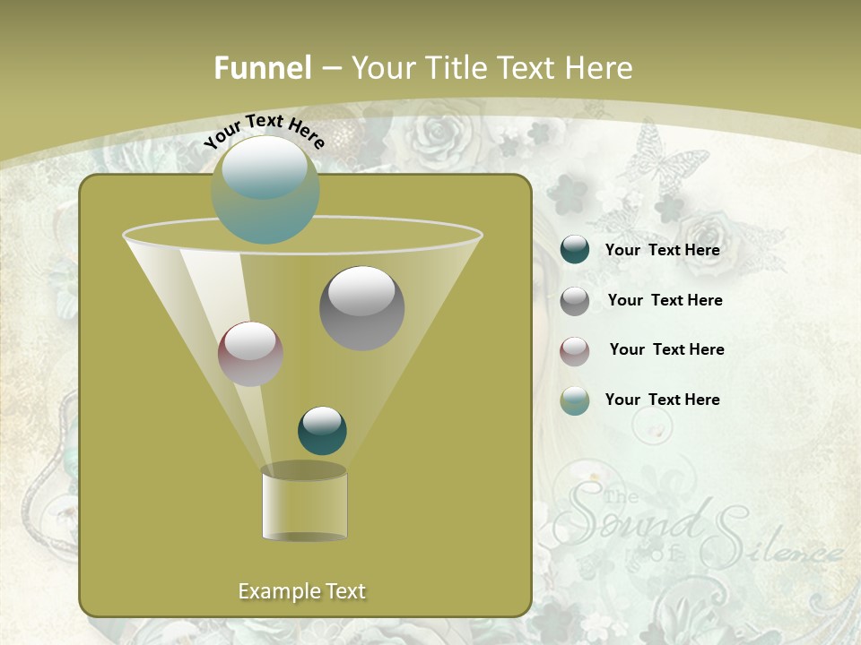 Textured Grungy Lacy PowerPoint Template
