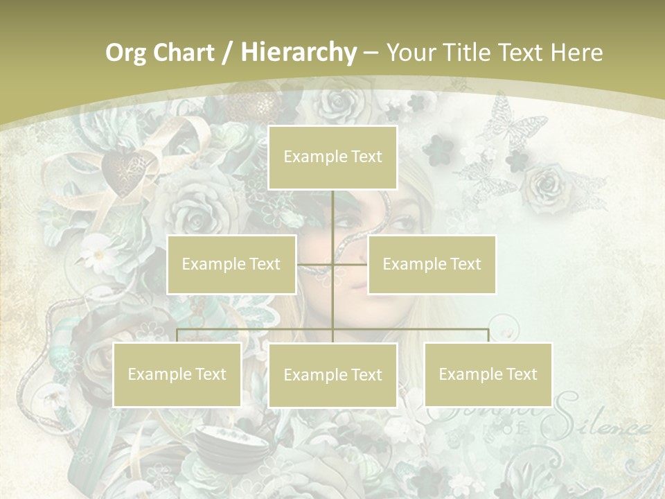 Textured Grungy Lacy PowerPoint Template