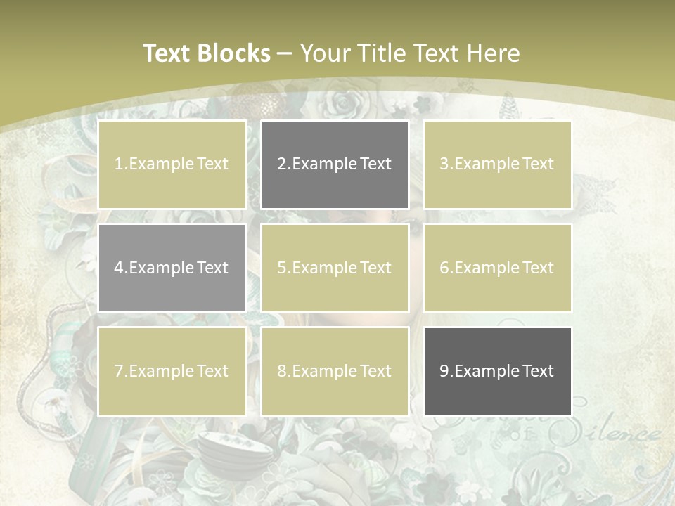 Textured Grungy Lacy PowerPoint Template