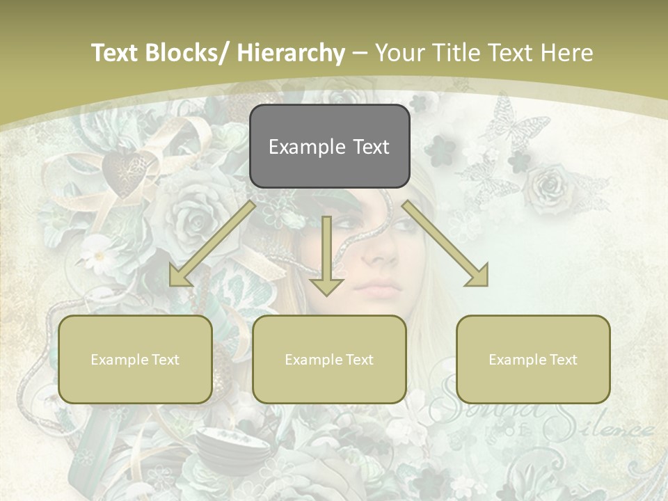 Textured Grungy Lacy PowerPoint Template