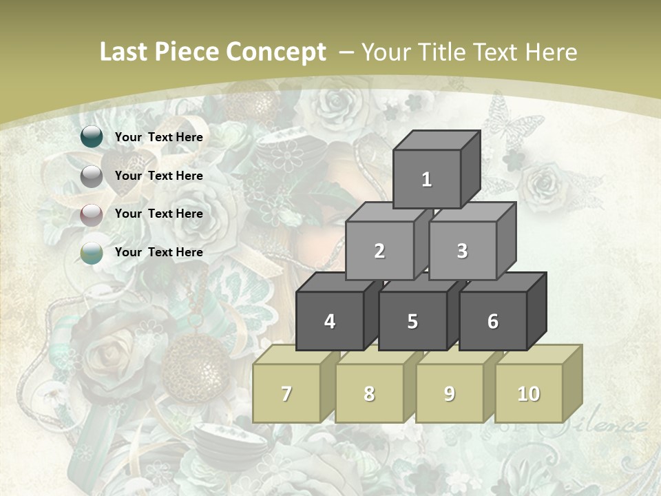 Textured Grungy Lacy PowerPoint Template