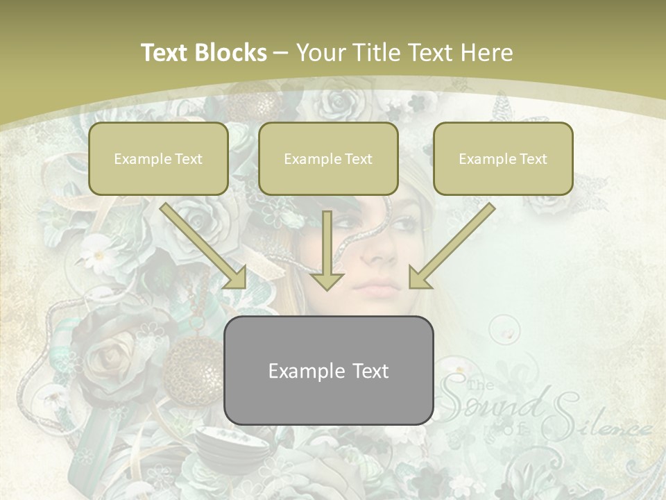 Textured Grungy Lacy PowerPoint Template