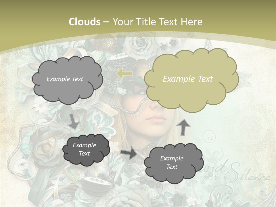 Textured Grungy Lacy PowerPoint Template