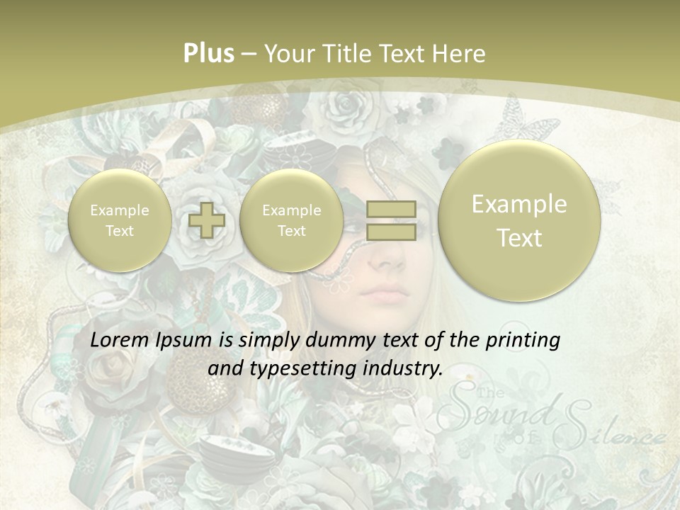 Textured Grungy Lacy PowerPoint Template