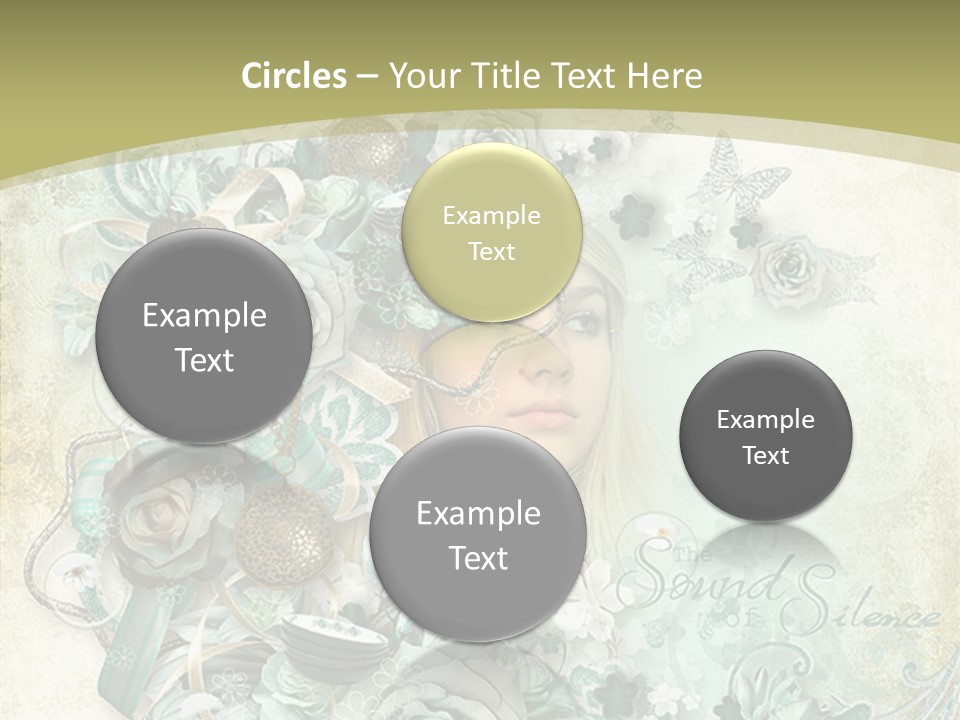 Textured Grungy Lacy PowerPoint Template