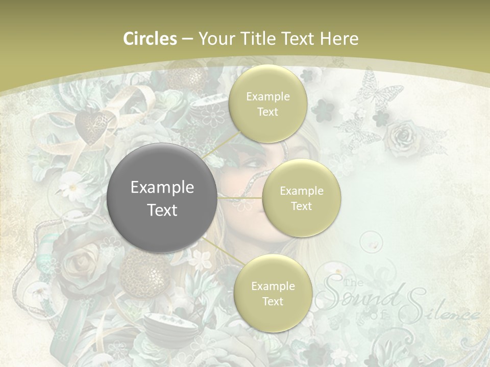 Textured Grungy Lacy PowerPoint Template