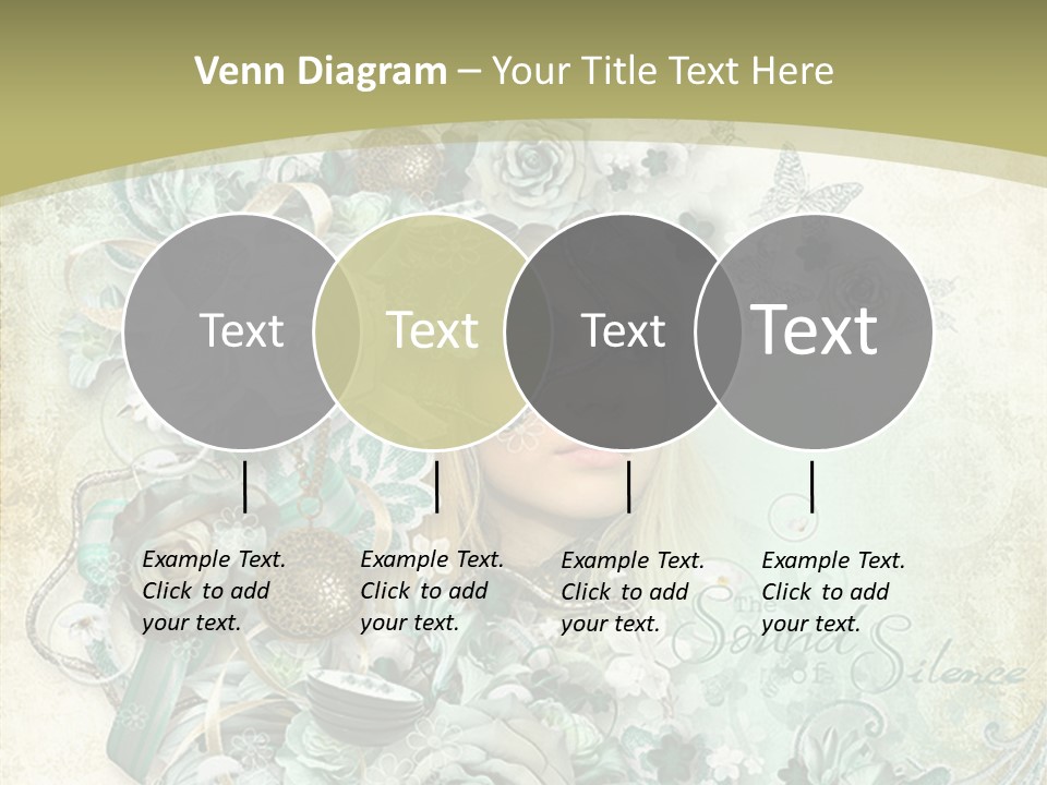 Textured Grungy Lacy PowerPoint Template