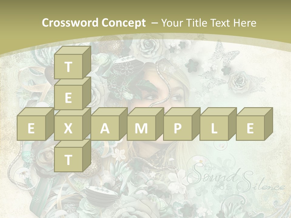 Textured Grungy Lacy PowerPoint Template