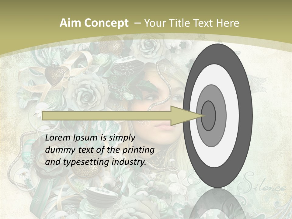 Textured Grungy Lacy PowerPoint Template