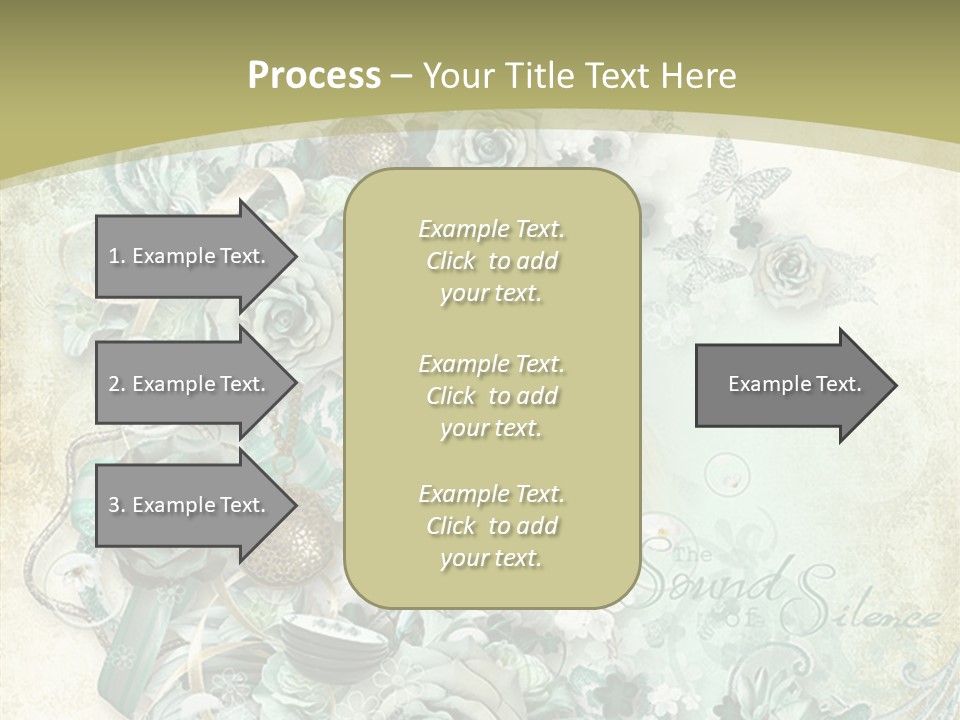 Textured Grungy Lacy PowerPoint Template