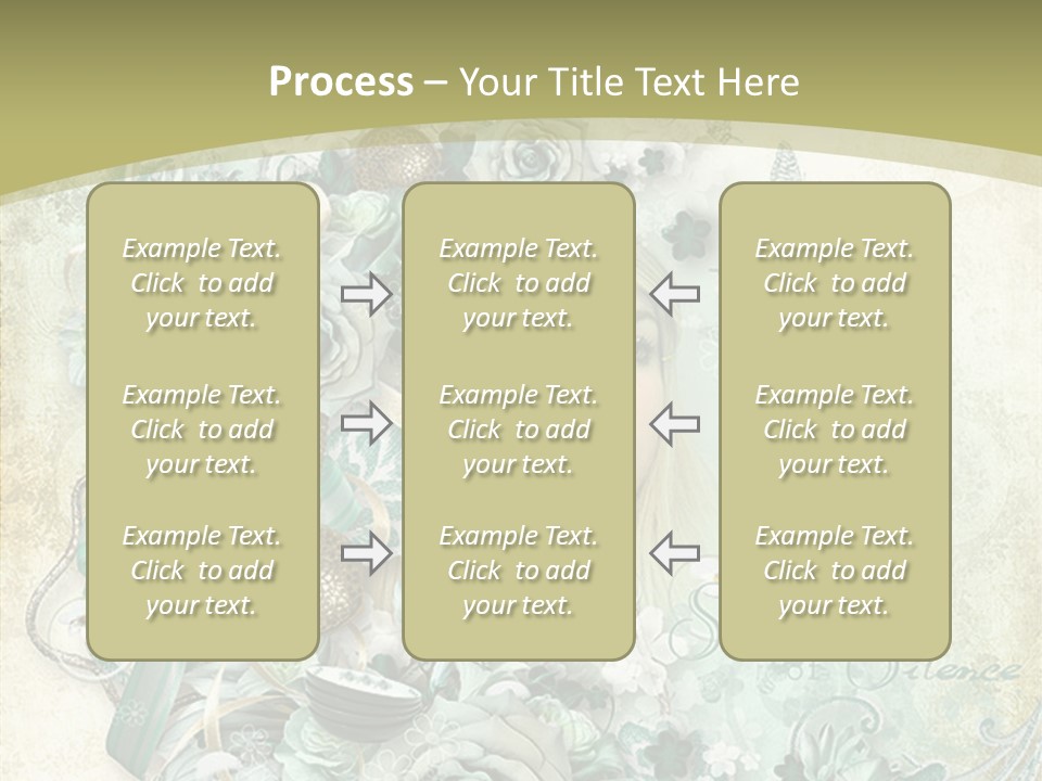 Textured Grungy Lacy PowerPoint Template