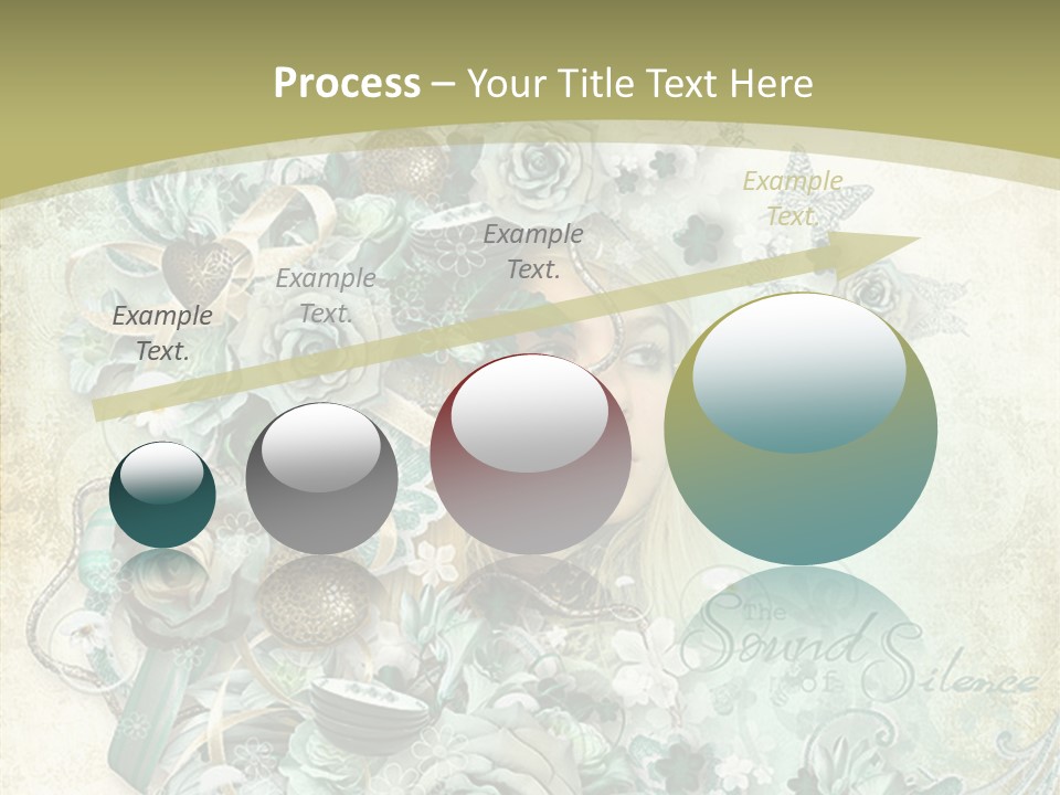 Textured Grungy Lacy PowerPoint Template