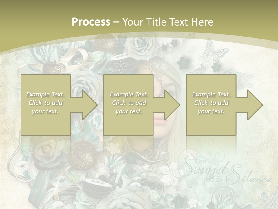 Textured Grungy Lacy PowerPoint Template