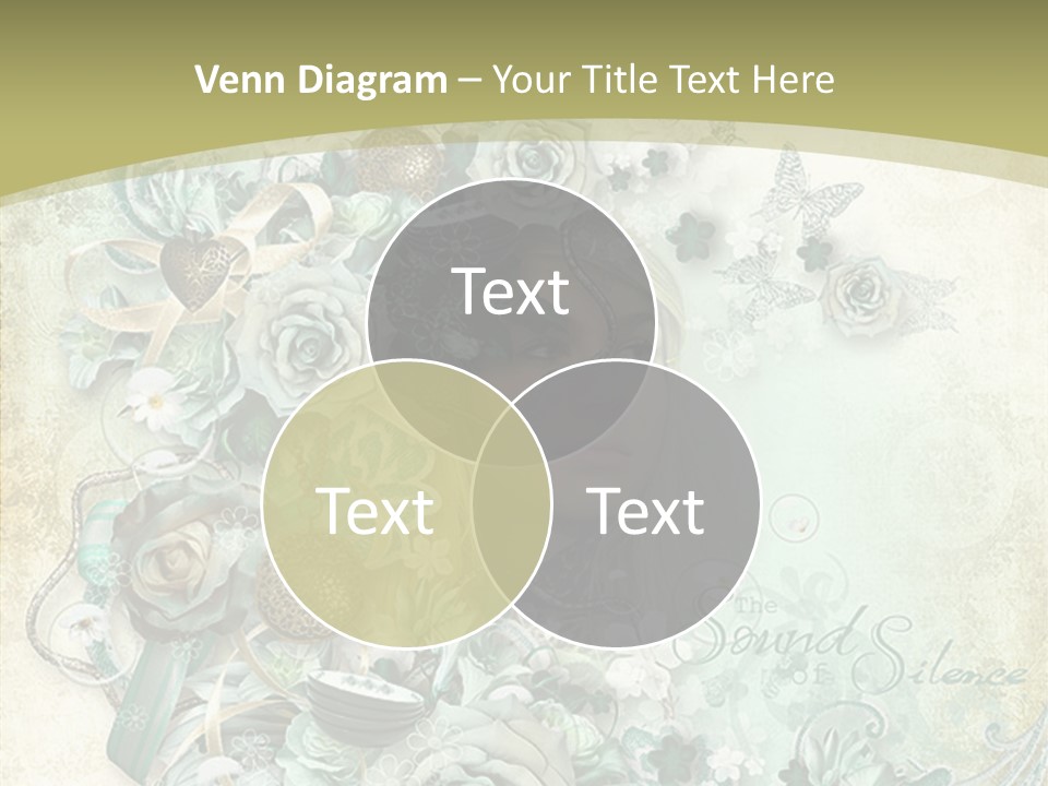 Textured Grungy Lacy PowerPoint Template