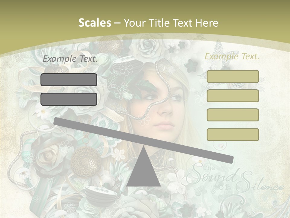 Textured Grungy Lacy PowerPoint Template