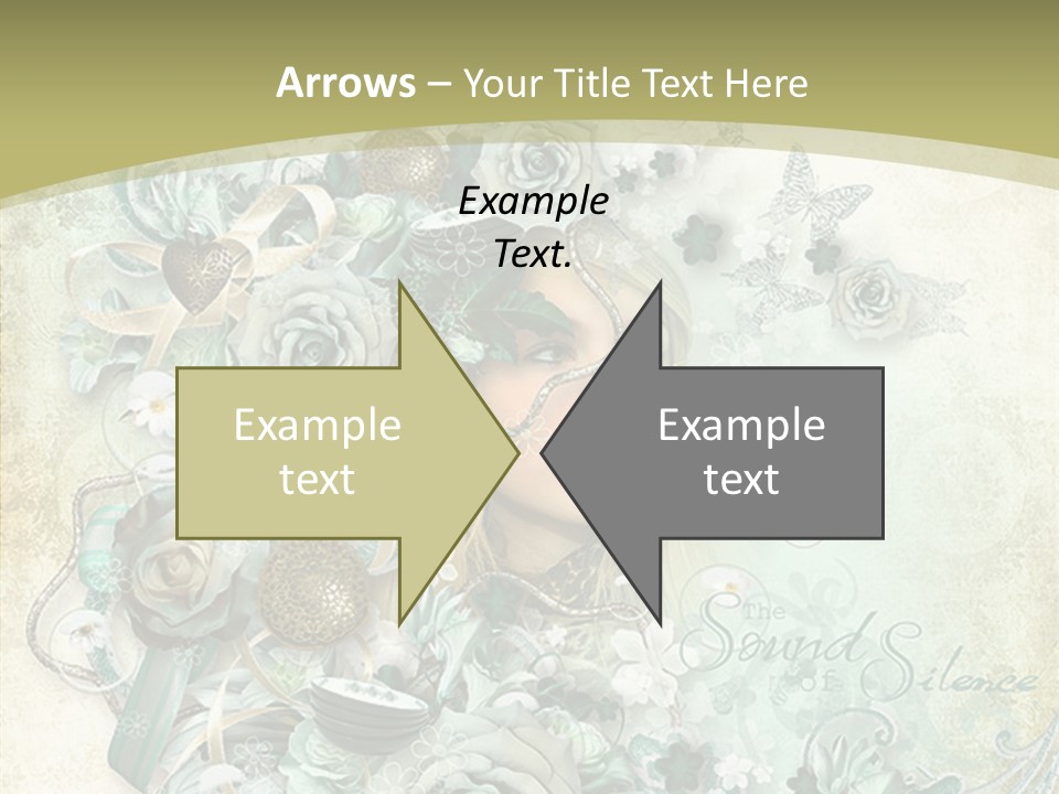Textured Grungy Lacy PowerPoint Template