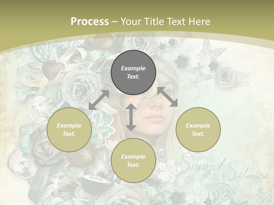 Textured Grungy Lacy PowerPoint Template