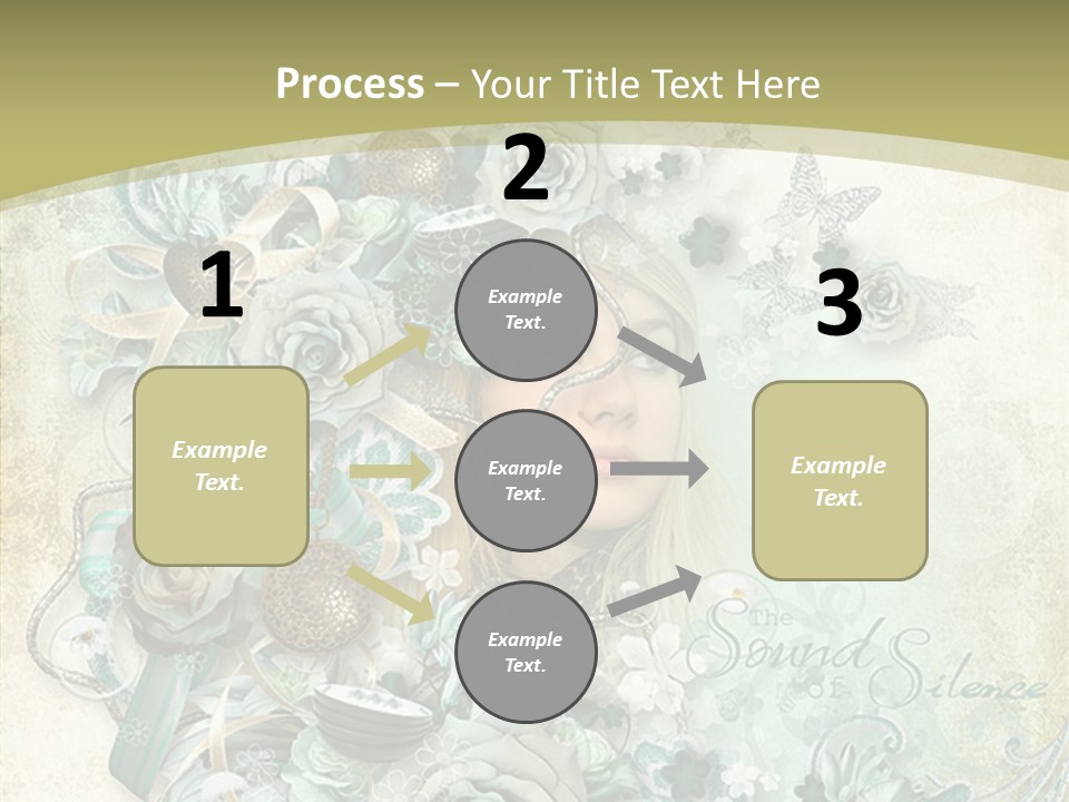 Textured Grungy Lacy PowerPoint Template