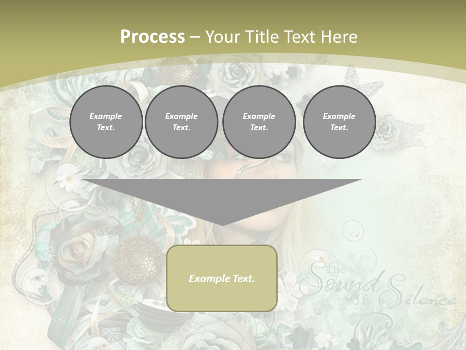 Textured Grungy Lacy PowerPoint Template