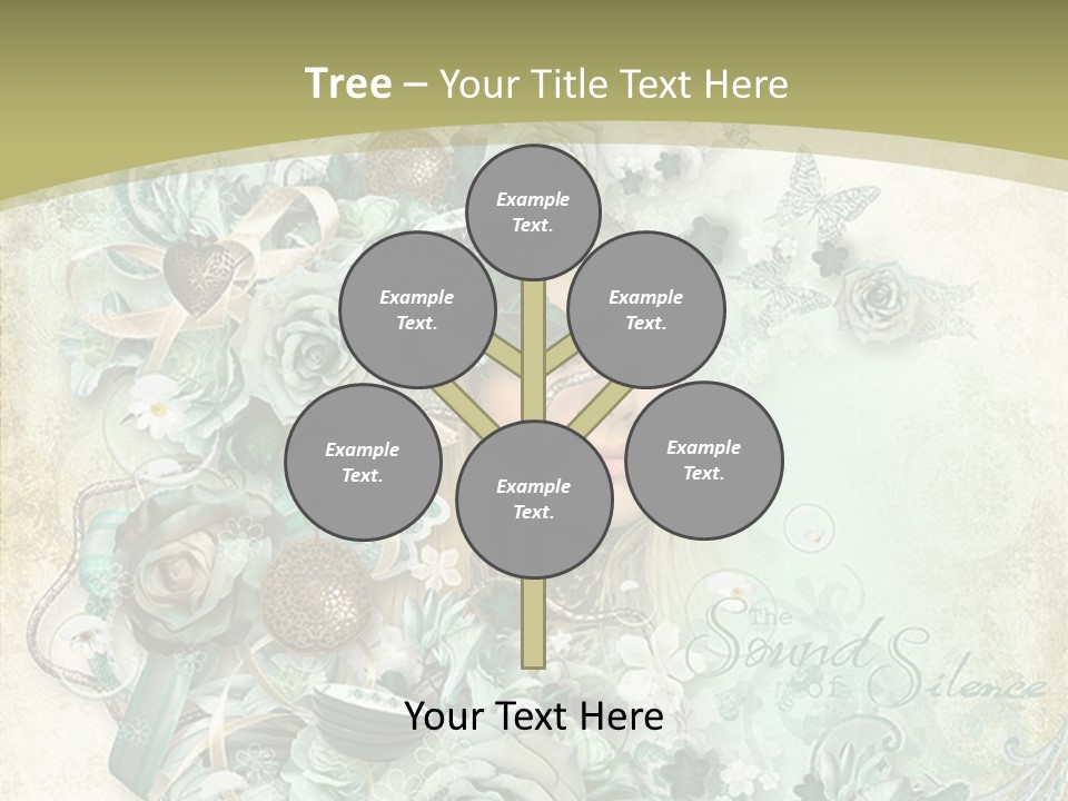 Textured Grungy Lacy PowerPoint Template