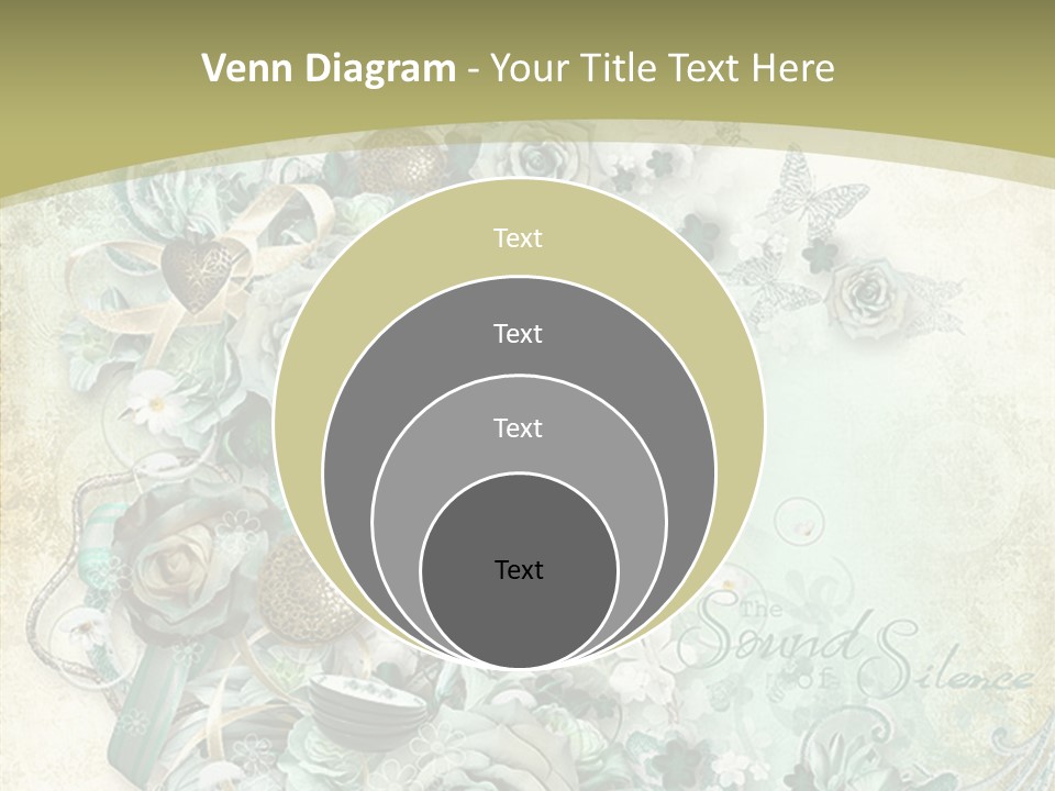 Textured Grungy Lacy PowerPoint Template