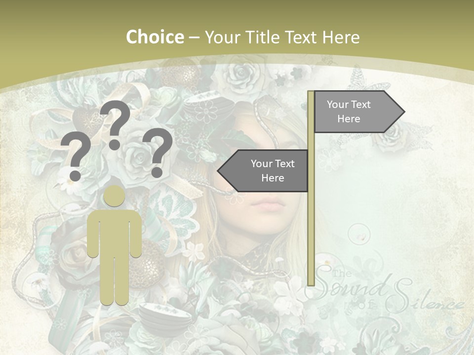 Textured Grungy Lacy PowerPoint Template