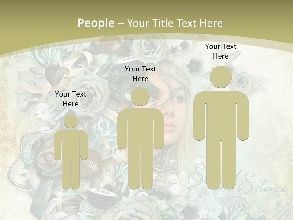 Textured Grungy Lacy PowerPoint Template