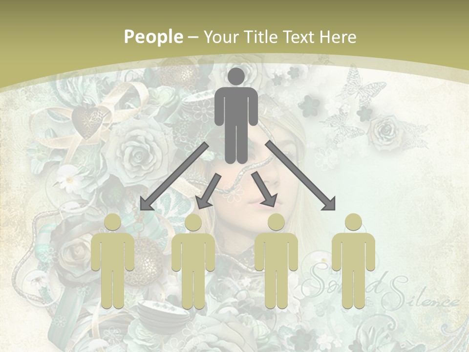 Textured Grungy Lacy PowerPoint Template