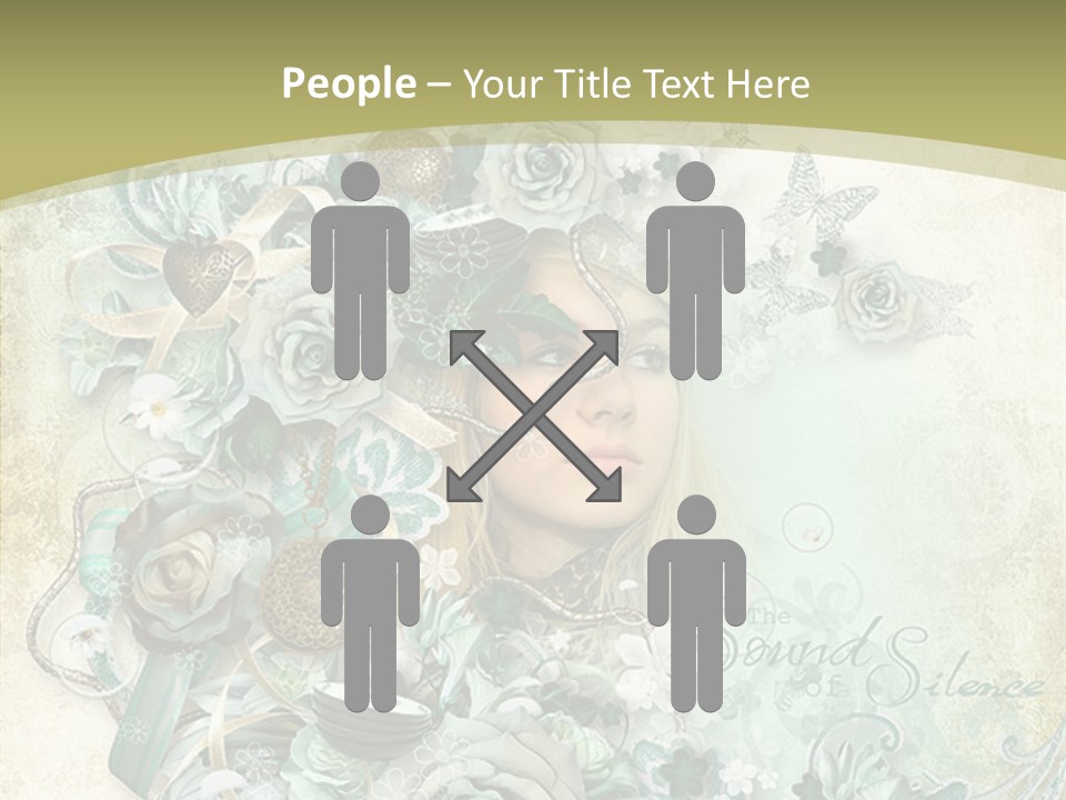 Textured Grungy Lacy PowerPoint Template